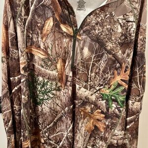 King’s Realtree Camo Long Sleeve Quarter Zip Men's Shirt